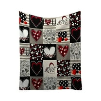 JoyMoreHome Valentine Day Throw Blanket, Soft Plush Decorative Blanket, Warm 27.6x39.4 Inch Warm Throw Blanket for Office, Livingroom, Sofa, Bedroom