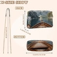 thumbnail image 4 of FORMRS Women Crossbody Purse with Chain Strap Vegan Leather Shoulder Handbag, Wooden Boat, 4 of 7