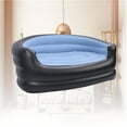 thumbnail image 1 of Inflatable Chair PVC Velvet Water Proof Comfortable Blow Up Couch Outdoor Picnic, 1 of 7