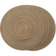 thumbnail image 2 of Round Placemats Set of 4 Round Table Placemats Braided Cotton Place Mats 15 inch for Kitchen Dining Table Holiday Party, 2 of 6