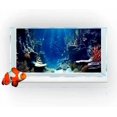 thumbnail image 4 of 30X18IN Blue Sea Floor Aquarium Background, Natural Underwater World 3D Effect Fish Tank Decorations Background, Art Terrarium Background with 8 EVA Double-Sided Tape, 4 of 5
