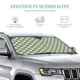 thumbnail image 3 of Fuzoiu Daisy Plaid Green Print Car Windshield Sunshade,Foldable Reflective Sun Visor,Windshield Sun Shade,UV Rays Sun Visor Shade,Auto Front Sun Shield Shade-Medium, 3 of 8