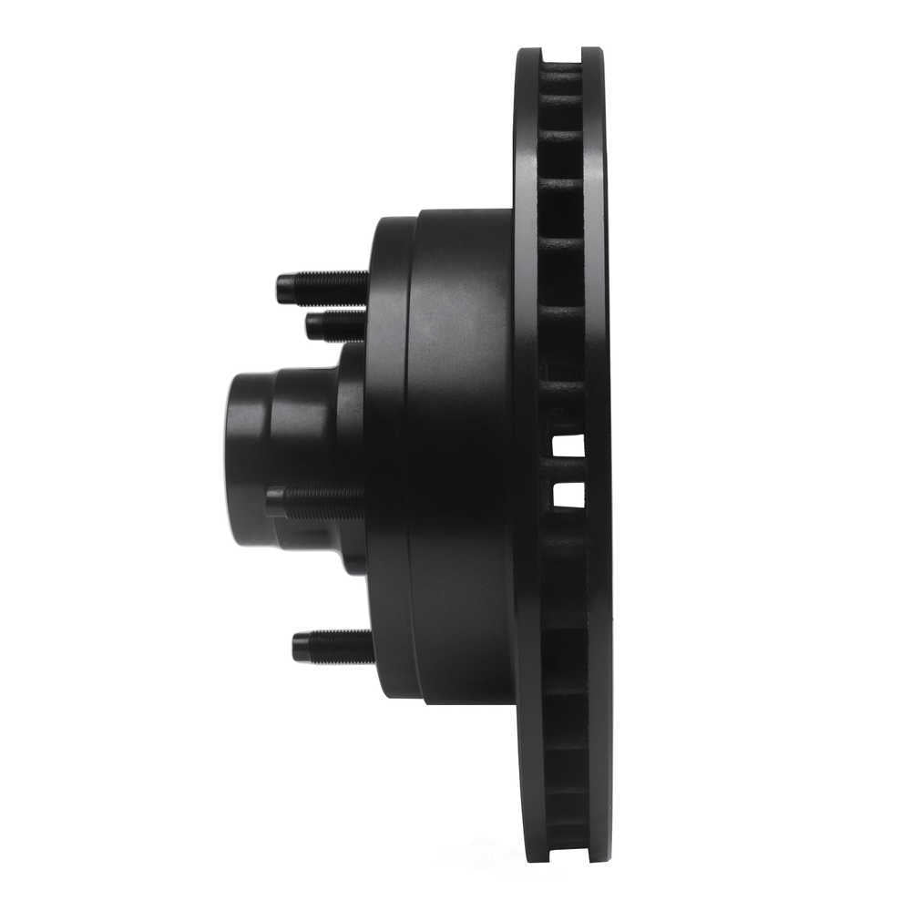 Dynamic Friction Company 633-54097L DFC Brake Rotor - Drilled And Slotted - Black