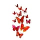 thumbnail image 1 of Toystoory 12 piezas 3D mariposa pegatinas de pared arte calcomanía PVC decoración del hogar tienda boda DIY Decoración del hogar rojo, 1 of 6