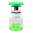 Auto Reset Green Mushroom Push Button Momentary Switch 22mm Mount Lay37 11m