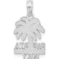 thumbnail image 3 of De-Ani Sterling Silver Rhodium-Plated Polished and Textured Siesta Key Palm Tree Pendant Material Primary Purity Statement Lustrous Delicate Made for expressing your unique story, 3 of 4