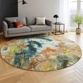 thumbnail image 6 of Addison Rugs Mayfield Premium Machine Washable Transitional Abstract Sage Round Rug, 8' x 8', 6 of 6
