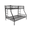 Black-FTF, variant on ASINMAK Twin-over-Twin Triple Bunk Bed with Trundle and Built-in Ladder, Metal, White