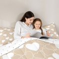 thumbnail image 5 of Feelyou Cartoon Love Heart Queen Comforter Set, Fashion Wheat Artwork Bedding Sets, Teens Kids Boys Girl Reversible Bedding Comforter Set, Luxury Bedroom Decor, 3-Piece, 5 of 8