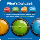 Learning Resources Lights and Sounds Answer Buzzers, Recordable Buttons ...