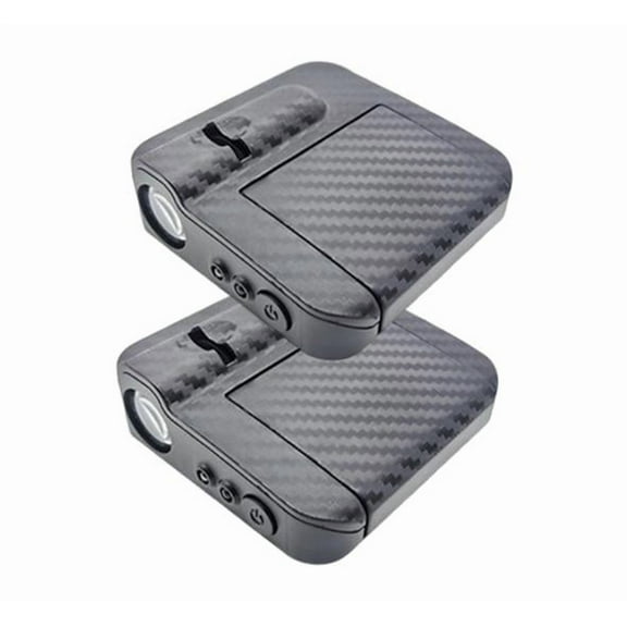 2 Pcs Car Door Light Projector LED Rechargeable PP Material Nighttime Warning Universal Car Accessory
