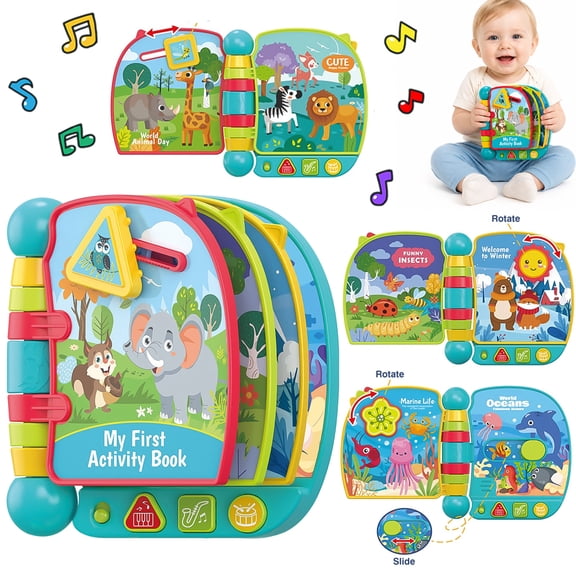 Learning Toys for 1 2 3 Year Old Boys Girls, Educational Activity Busy Board, Toddler Toys 1-3 for Boys, First Birthday Gifts Toys