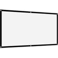 thumbnail image 3 of Wekity Projector Screen 84 inches 16:9 Thicken Portable Non Crease Soft White Polyester Projector Curtain Projection Screen (84 inches)-0628, 3 of 5