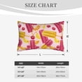 thumbnail image 3 of Plush Throw Pillow Covers, cute Popsicle Pillow Cases with Invisible Zipper, Breathable Microfiber Pillow Cases Standard Size for Sleeping Bedroom Sofa Living Room 14x20, 3 of 5