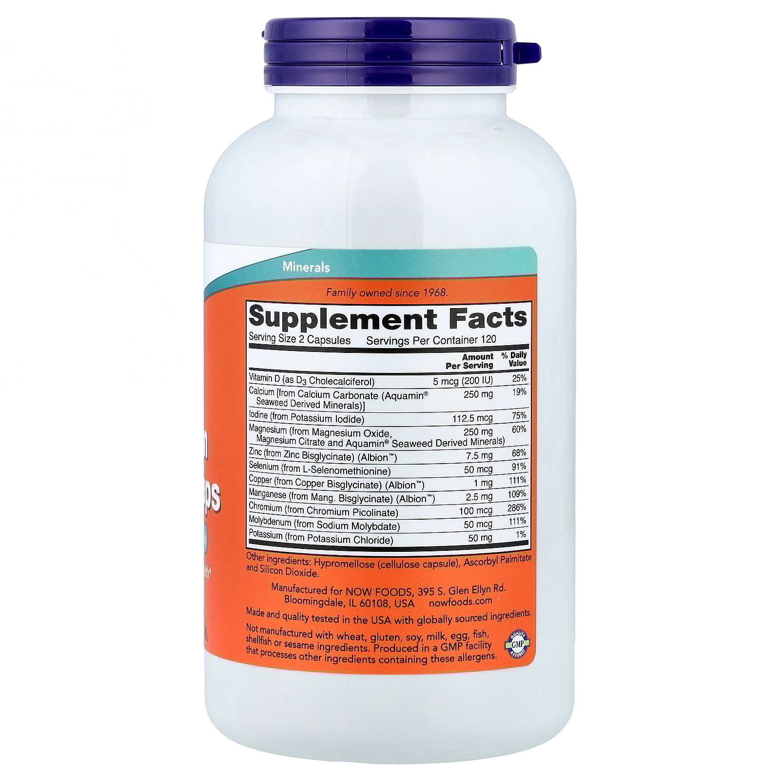 thumbnail image 5 of NOW Foods Full Spectrum Minerals Caps, 240 Capsules, 5 of 5