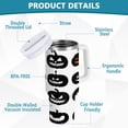 thumbnail image 4 of Different Pumpkin Face Tumbler with Handle and Straw Lid 30 oz Insulated Vacuum Water Bottle Stainless Steel Travel Cup, 4 of 9