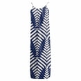 thumbnail image 4 of XIAOCHA Womens Summer Maxi Dresses Chevron Geometric Print Spaghetti Strap Deep Back Tie Back Oversized Vacation Dresses, 4 of 6