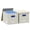 Beige White-13.2*10.1*10.1in(2Pack), variant on File Organizer Box - Boxes For Hanging Files With Lid Set Of 3 Decorative Folders One-piece Plastic Frame Slides (grey 13.2 * 10.1 10.1in(3pack))