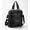 Black, variant on PU Leather Travel Backpack Purse,3-in-1 Fashion Vintage Coffee Handbag Shoulder Bag with 2 Side Pockets, Vegan Leather Daypack with Strap for Work Travel Commute College Daily Use