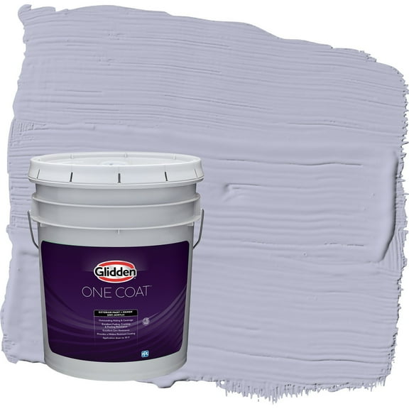 Glidden One Coat Cosmic / Purple Satin Exterior Paint with Primer, 5 Gallon