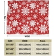 thumbnail image 3 of Winter Snowflakes Red Throw Blanket Ultra Soft Warm All Season Christmas Decorative Fleece Blankets for Bed Chair Car Sofa Couch Bedroom 80"X60", 3 of 6