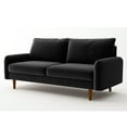 thumbnail image 3 of Koby Home Sectional Sofa Sleeper Couch 3-Seater Sofas 70" Couches for Living Room Charcoal Black, 3 of 7