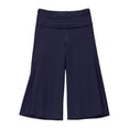 thumbnail image 3 of RUTAYY Women's Pants High Waist Loose Fit Solid Color Casual Straight Leg Cropped Bottoms Comfortable Daily Wear Vacation Travel Trousers, 3 of 3