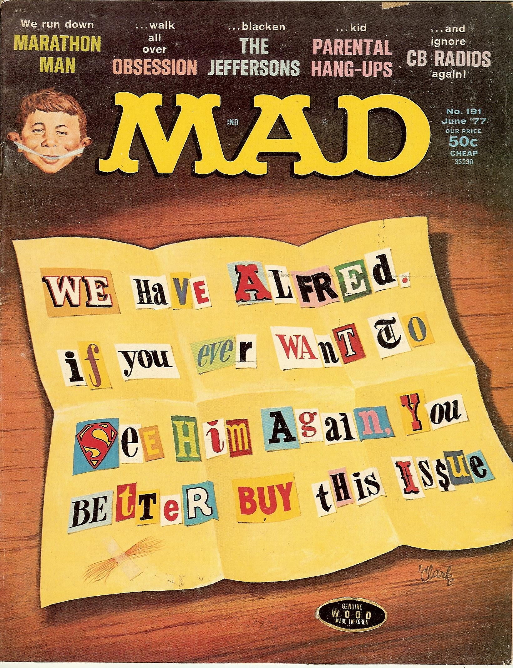 MAD Magazine #191 June 1977