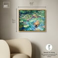 thumbnail image 5 of Lily Pad Dog Rustic Chic Farmhouse Canvas Wall Art by Art Remedy, Gold Floater Frame, 24"x20", 5 of 7