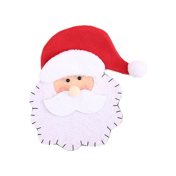 Inteprter Bolsa de cubierta de cubiertos de Navidad, soporte de cuchara reutilizable para exteriores, bolsas de vajilla de telas no tejidas, decoraciones Kits de decoración para fiestas Inteprter HA070139-00B