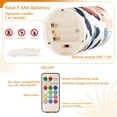 thumbnail image 5 of Yayeee Flameless Candles with Remote Flickering Battery Operated Multi Color Changing, Beige Butterflies, 5 of 7
