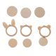 thumbnail image 3 of Marco de punto de cruz de 3 piezas con forma de mini gato, oso, conejo, aros de madera para bordar, kit de punto de cruz de madera para manualidades., 3 of 7