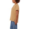 thumbnail image 2 of Matty M Women's Spit Neck Summer Top (Honey, 2X), 2 of 6