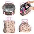 thumbnail image 2 of German Shepherd Dog and Flower Drawstring Lunch Bag Women - Drawstring Lunch Bag Insulated for Work Office - Stain-Resistant Large Lunchbags for Women with Multi-Pockets, 2 of 6
