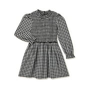 Wonder Nation Baby and Toddler Girl Plaid Holiday Dress, Sizes 12 Months-5T