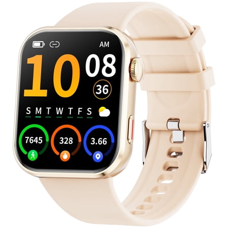 Mingdaln Smart Watch for Men Women, 2026 Smartwatch(Metal body) , 1.93" New Fitness Watch with Answer/Make Call/120+ Sport Modes/Pedometer/IP68 Waterproof, Fitness Tracke Fits for Android/iPhone,Pink