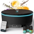 thumbnail image 1 of Diffusers for Essential Oils Large Room with Remote  Humidifier，Mini 500ml Aromatherapy Diffuser  Timable essential oil diffuser with 7 color variations.(Pink，No Essential Oils), 1 of 5