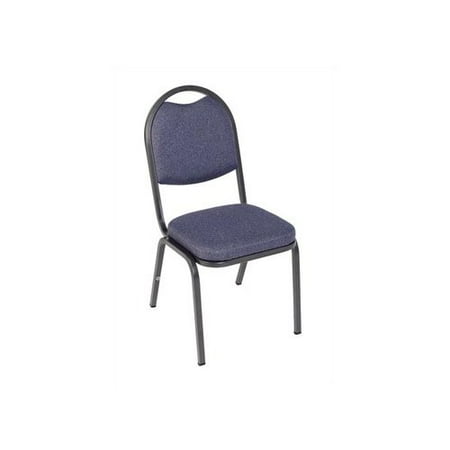 Virco Charcoal Black Stacking Chair with 2'' Crown Seat (Set of 4)