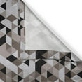 thumbnail image 3 of Ambesonne Geometric Kitchen Curtains, Blurry Tones of Color, 55"x45", Cocoa Black White, 3 of 3