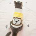 thumbnail image 2 of Cat Sweater Fashion Warm Pet Apparel Cat Clothes Cat Costume for Pets Kittens, 2 of 10