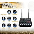 thumbnail image 3 of Professional Audio Mixer Bluetooth Mixer Mixing DJ Console with Reverb Effect for Home Karaoke USB L, 3 of 4
