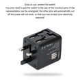 thumbnail image 4 of Universal Travel Adapter Dual USB International Power Plug Wall Charger Hair Dryer Cell Phone Laptop, 4 of 7