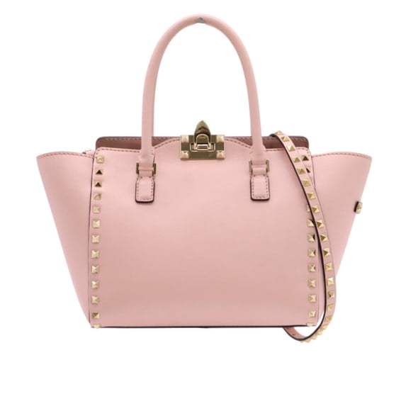 Pre-Owned Valentino Rockstud Leather Studded 2-Way Handbag Garavani BGG540BOL1 Shoulder Bag...