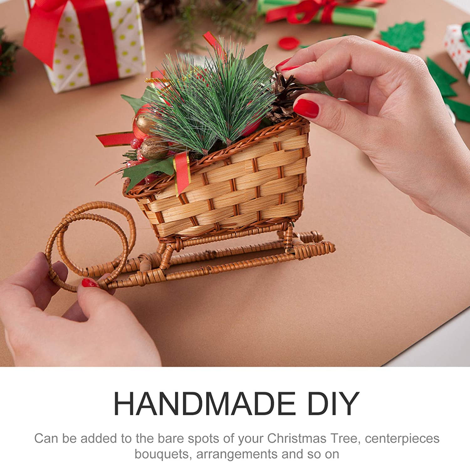 Details about   Mini Christmas decoration pine needle branch Simulation of pine needle pine DIY 