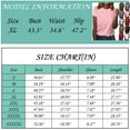 thumbnail image 3 of Workout Tops for Women Women's Fashion Casual Short Sleeve Solid Colour Printed Round Neck Top, 3 of 5