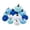 Blue, variant on 12pcs Faux Velvet Pumpkin Decorations for Fall Thanksgiving Halloween Home Decor Table Centerpiece Tiered*Tray Display Soft Fabric Pumpkin Props for Autumn Fall Party, 1Pack Purple