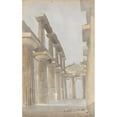 thumbnail image 2 of Isaac Weld 11x14 Gold Ornate Wood Frame and Double Matted Museum Art Print Titled - Interior of the Great Temple at Paestum (1818), 2 of 4