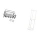 thumbnail image 5 of Mesita de noche acrílica pequeña, fácil de montar, diseño transparente, perfecta para la oficina, el balcón y la decoración moderna del hogar., 5 of 8
