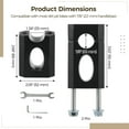 thumbnail image 5 of 7/8" Handlebar Risers, Dual-Hole Motorcycle Handlebar Adapters, Handlebar Mount Clamps with Wrenches, Metal Bike Handlebar Risers for 50-125CC CRF50 XR50 Dirt Bikes, 5 of 6