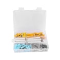thumbnail image 4 of Kit surtido de tornillos de 200 piezas, tornillos autorroscantes con anclajes para suministros de reparación de muebles de cocina para el hogar, 200 piezas, 4 of 14